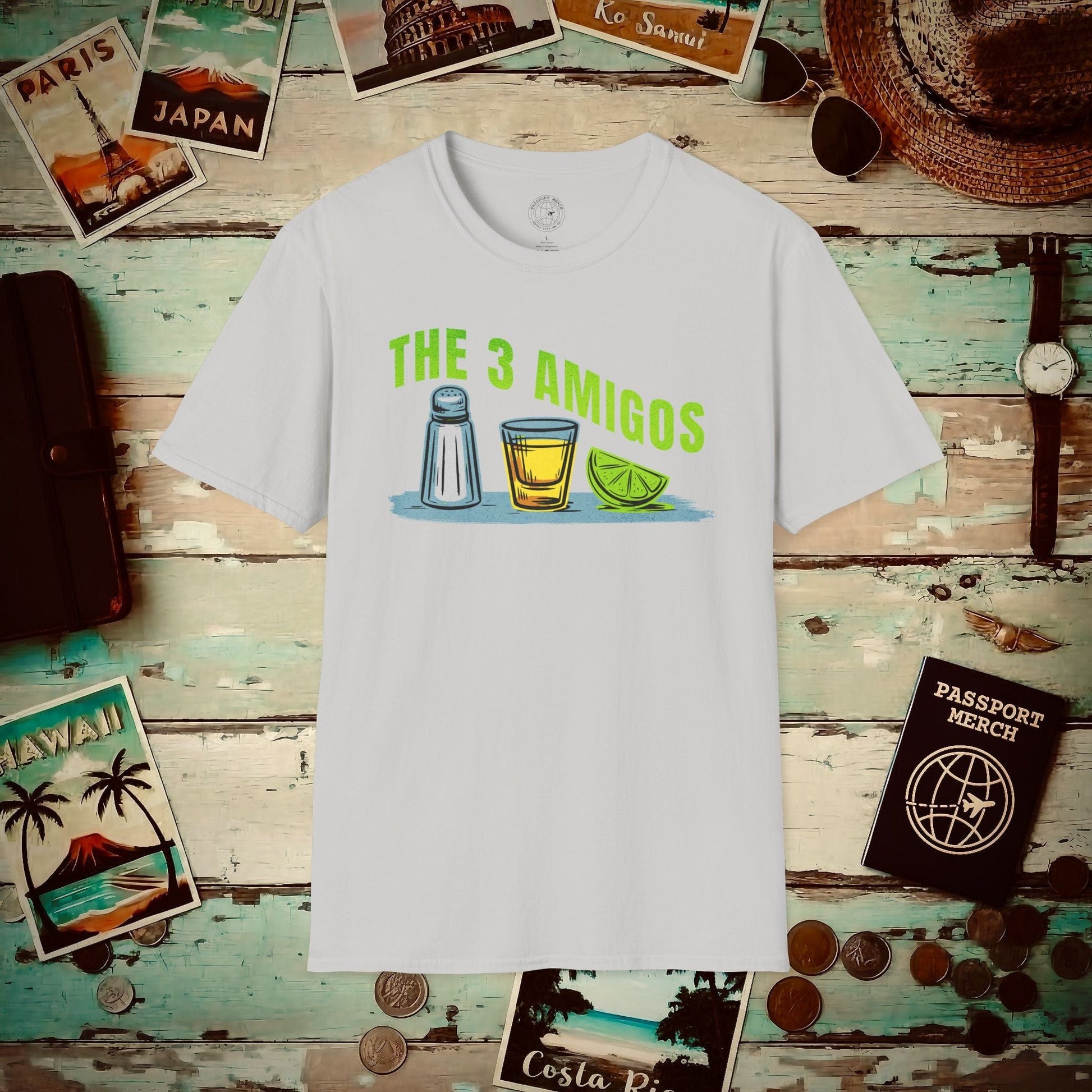 The 3 Amigos, Mexico T-Shirt Ice Grey / S
