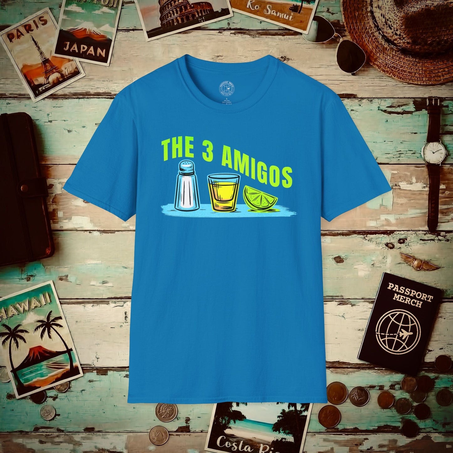 The 3 Amigos, Mexico T-Shirt Sapphire / S