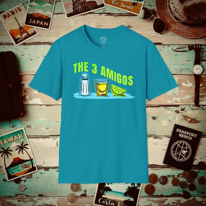 The 3 Amigos, Mexico T-Shirt Tropical Blue / S