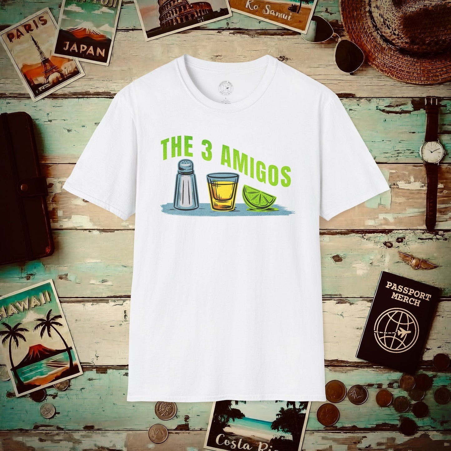 The 3 Amigos, Mexico T-Shirt White / S