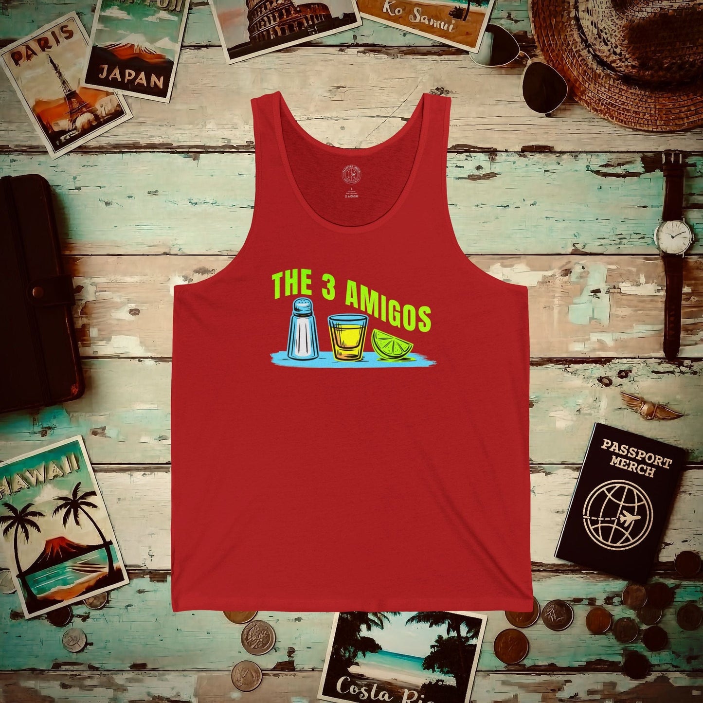 The 3 Amigos, Mexico Tank Top Red / XS