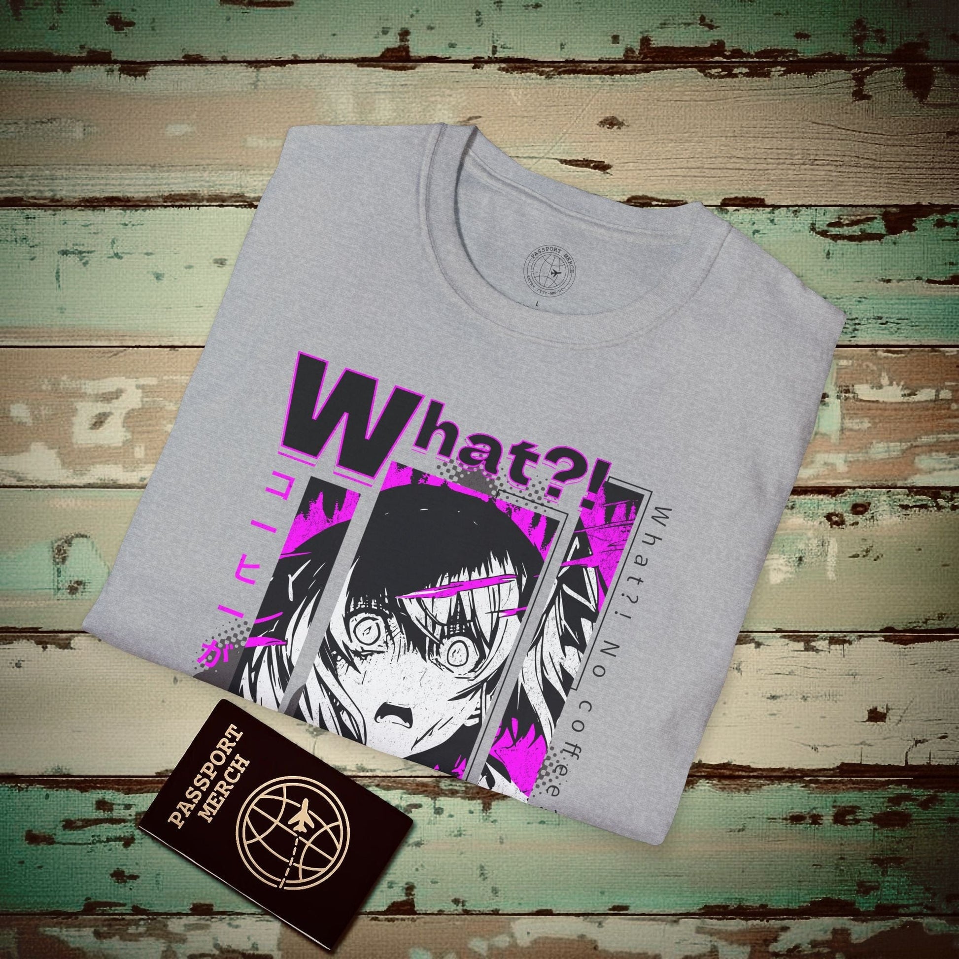 The "What?! No kohi?!" Anime Terror Face Japan T-Shirt Sport Grey / S