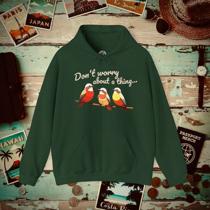 Three Little Birds, Jamaica Hoodie Forest Green / S