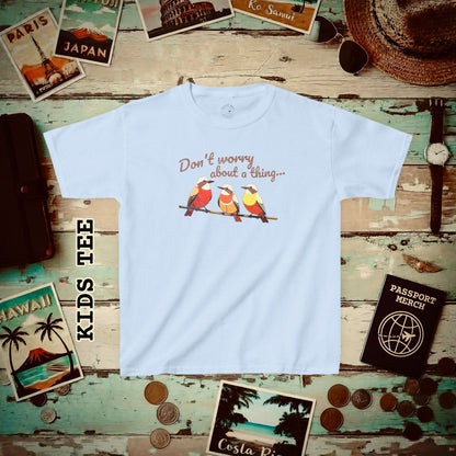 Three Little Birds, Jamaica Kids Tee Light Blue / XS