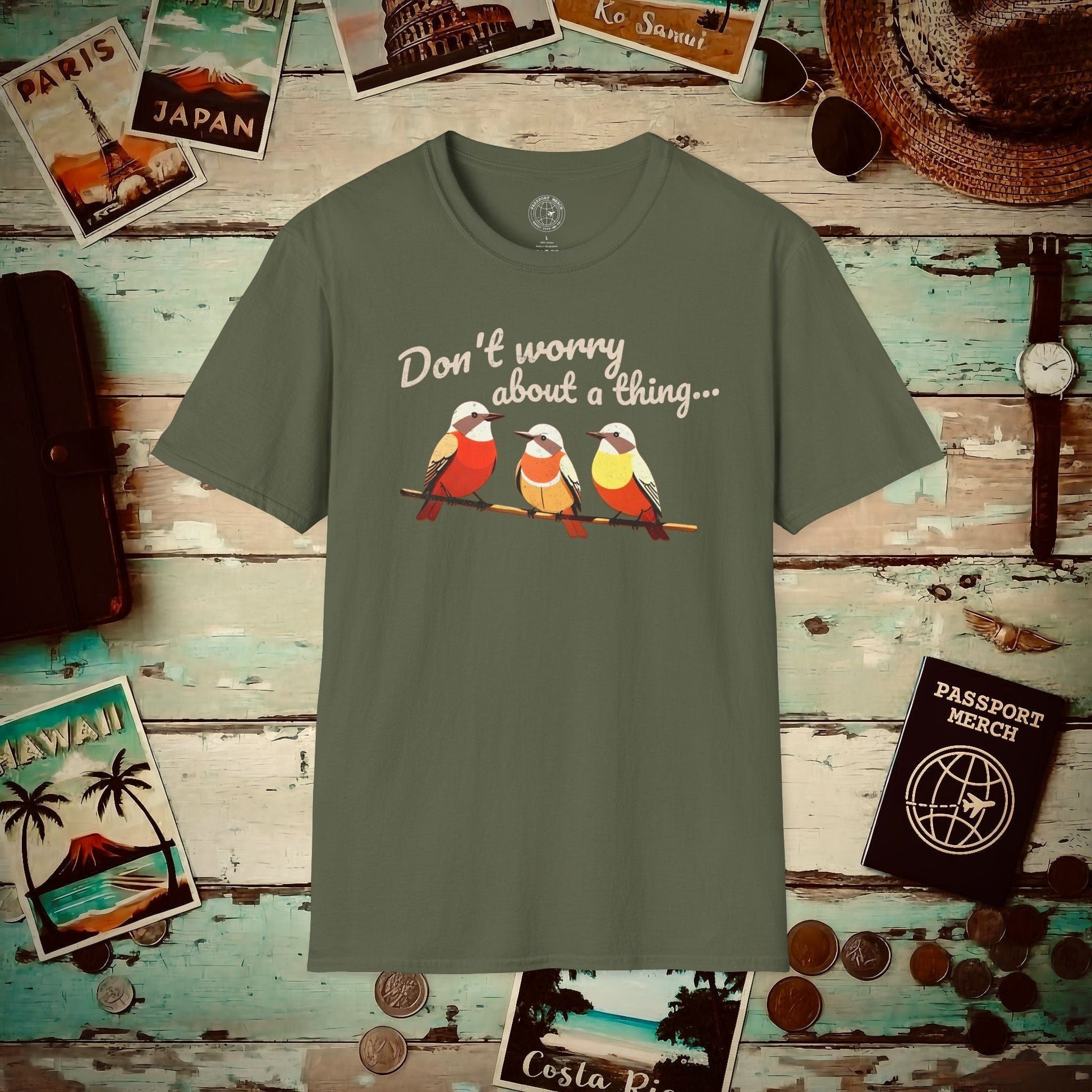 Three Little Birds, Jamaica T-Shirt Military Green / S