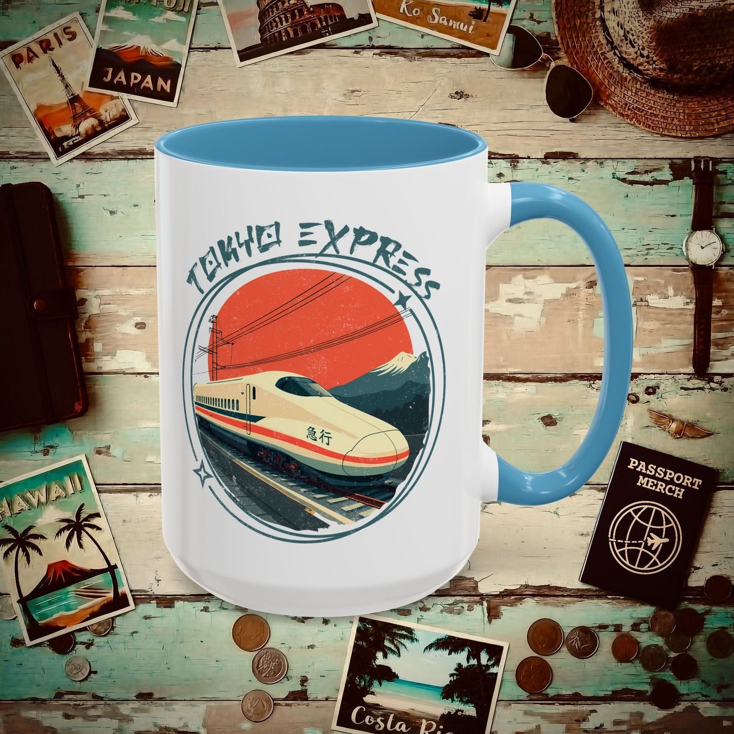 Tokyo Express, Japan 15oz Mug Light Blue / 15oz