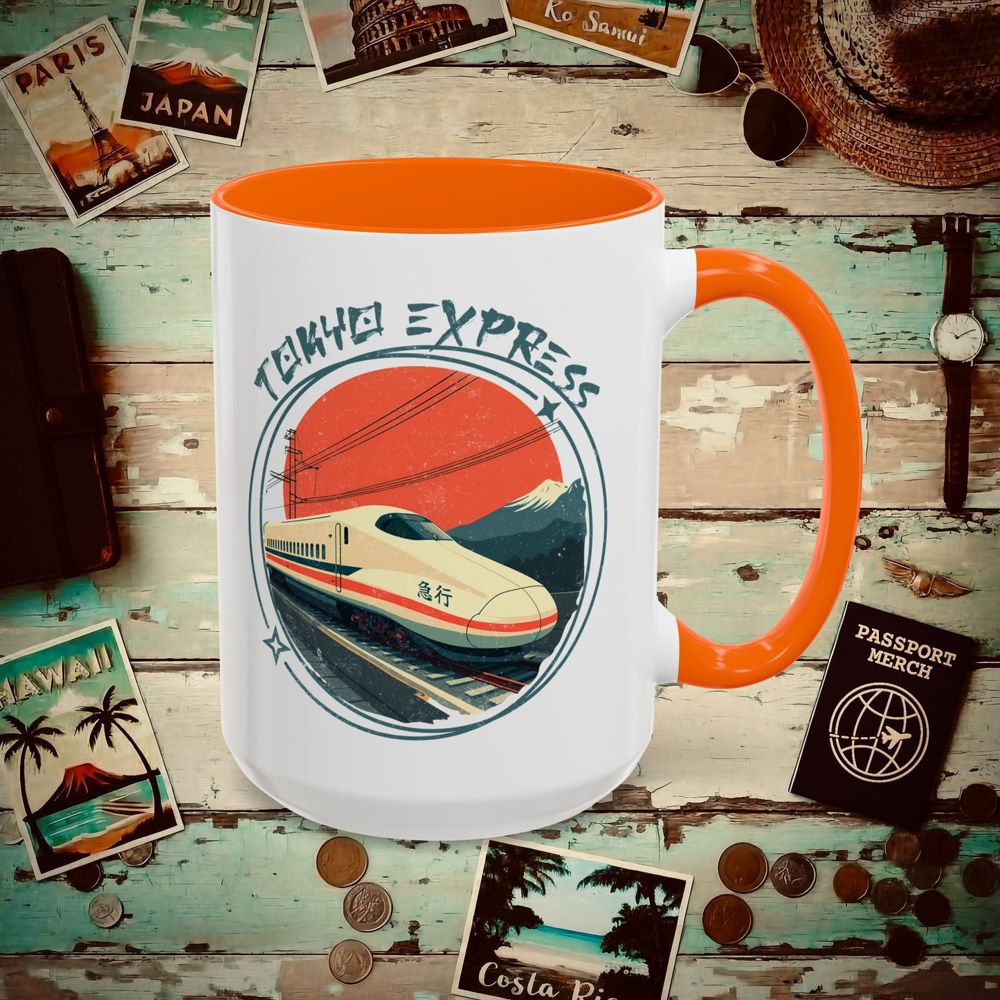 Tokyo Express, Japan 15oz Mug Orange / 15oz