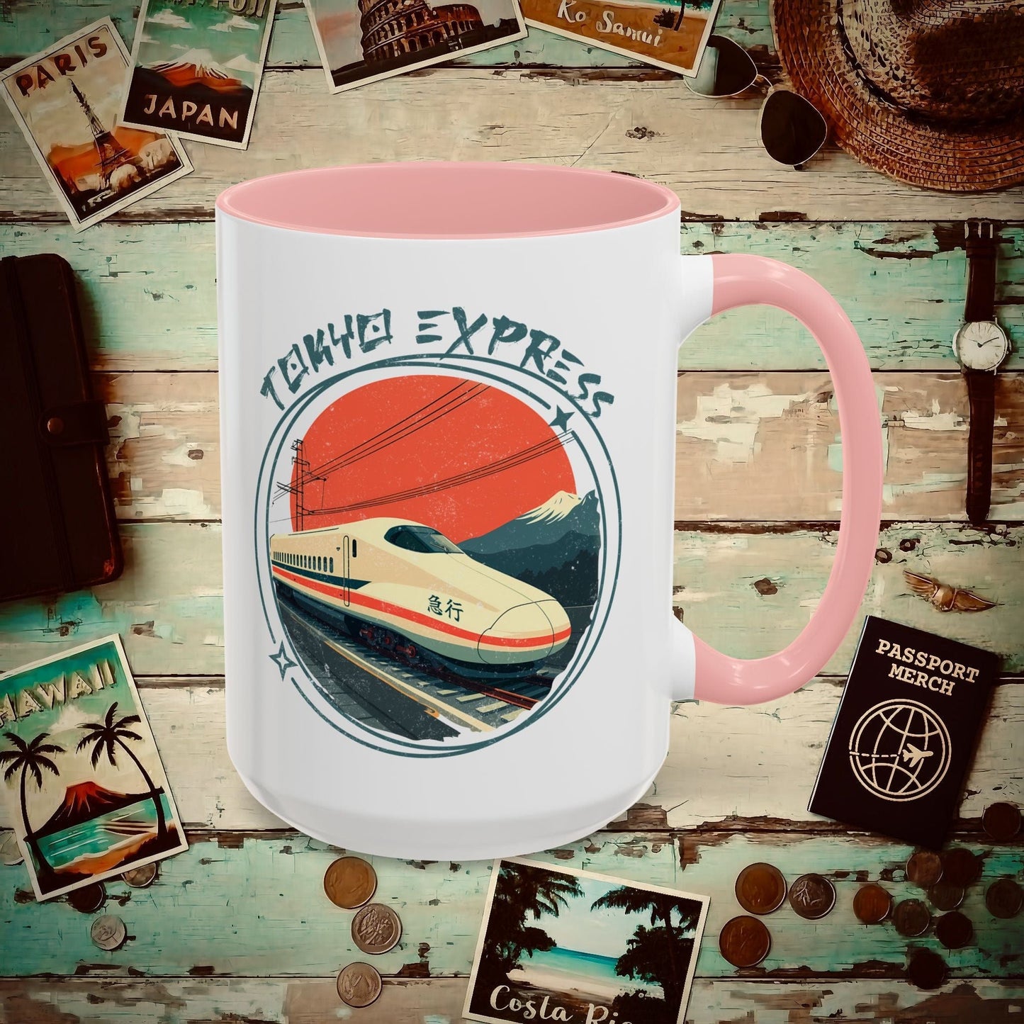 Tokyo Express, Japan 15oz Mug Pink / 15oz