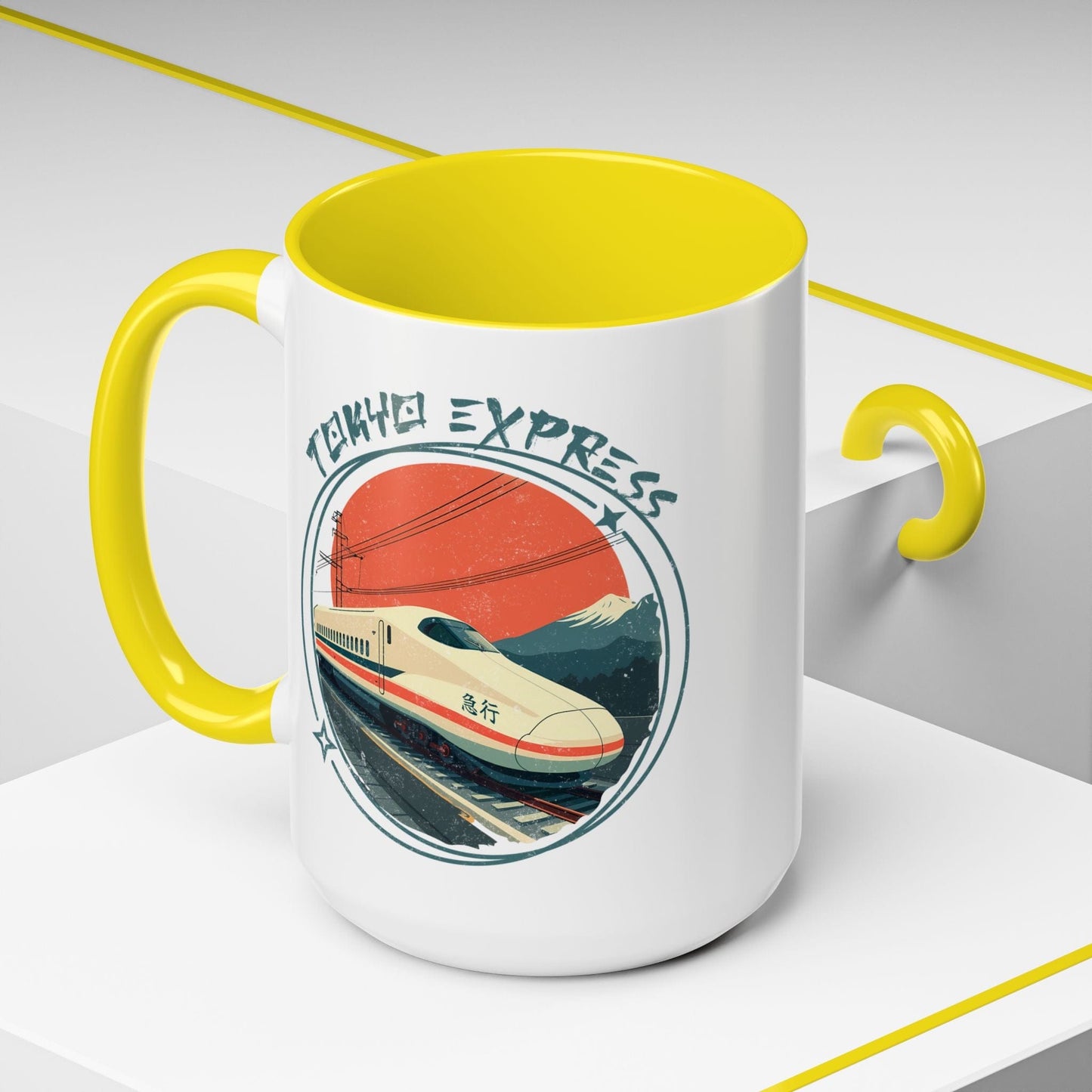 Tokyo Express, Japan 15oz Mug Yellow / 15oz
