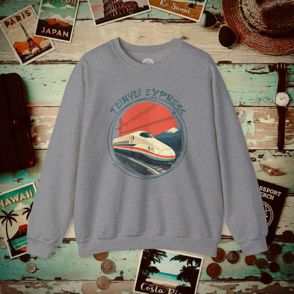 Tokyo Express, Japan Crewneck Graphite Heather / S