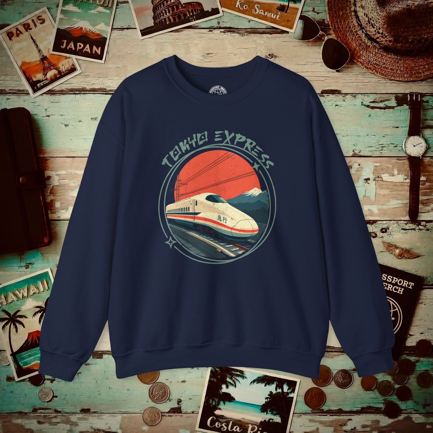 Tokyo Express, Japan Crewneck Navy / S