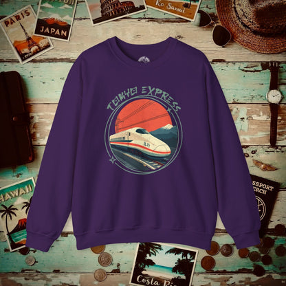Tokyo Express, Japan Crewneck Purple / S