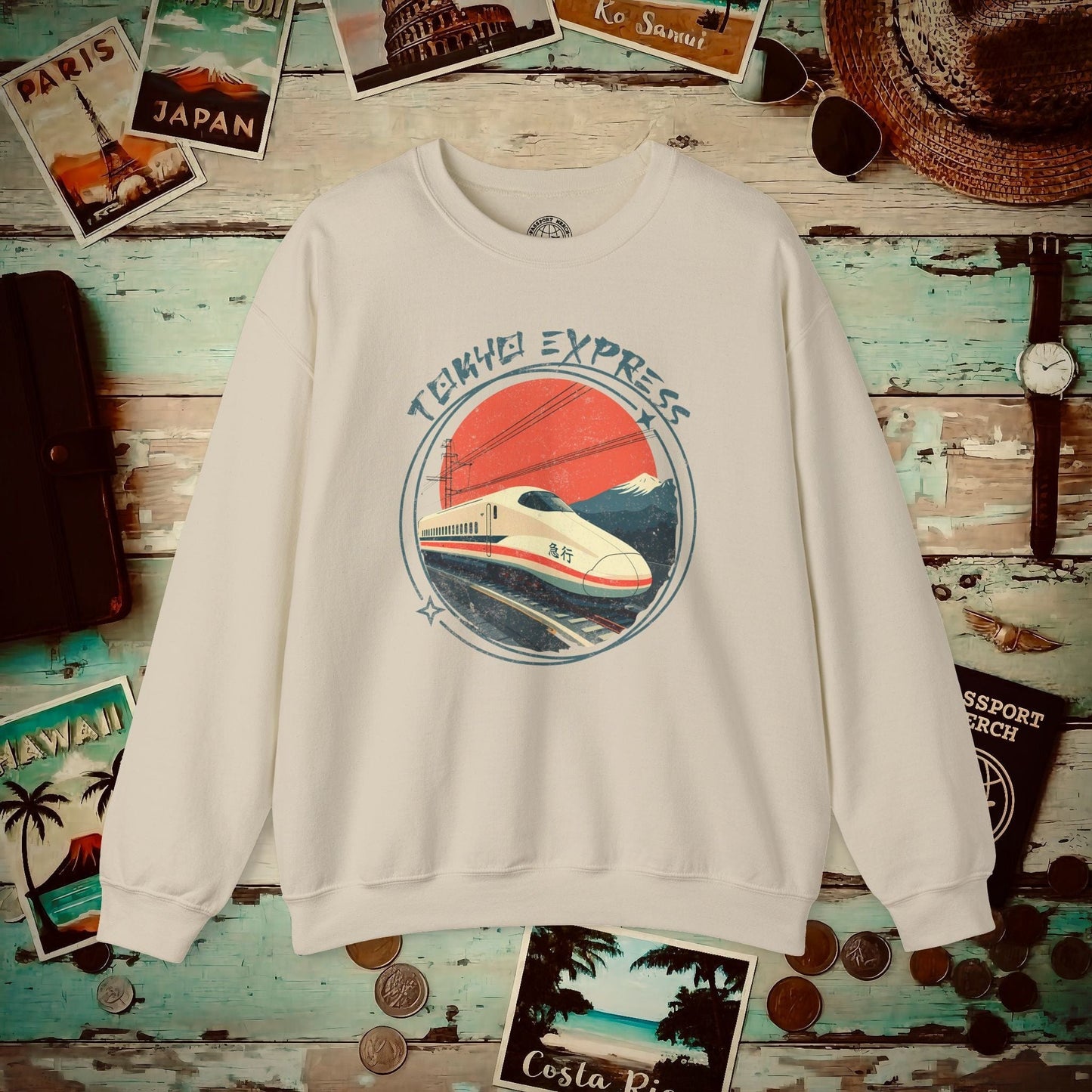 Tokyo Express, Japan Crewneck Sand / S