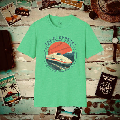 Tokyo Express, Japan T-Shirt Heather Irish Green / S