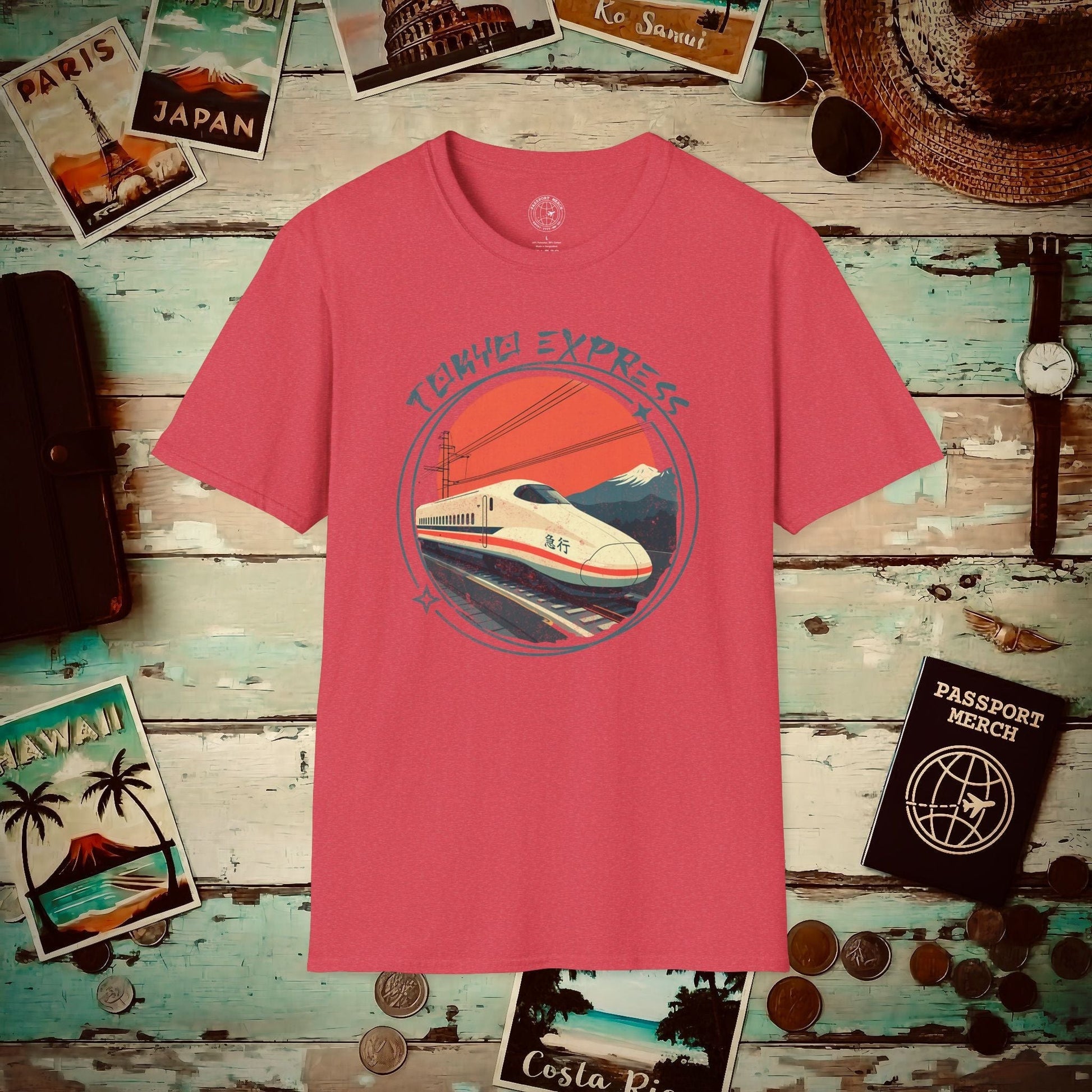 Tokyo Express, Japan T-Shirt Heather Red / S