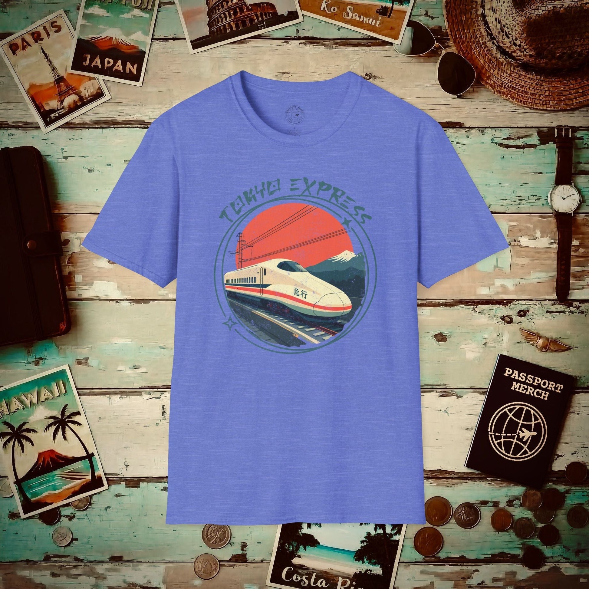 Tokyo Express, Japan T-Shirt Heather Royal / S