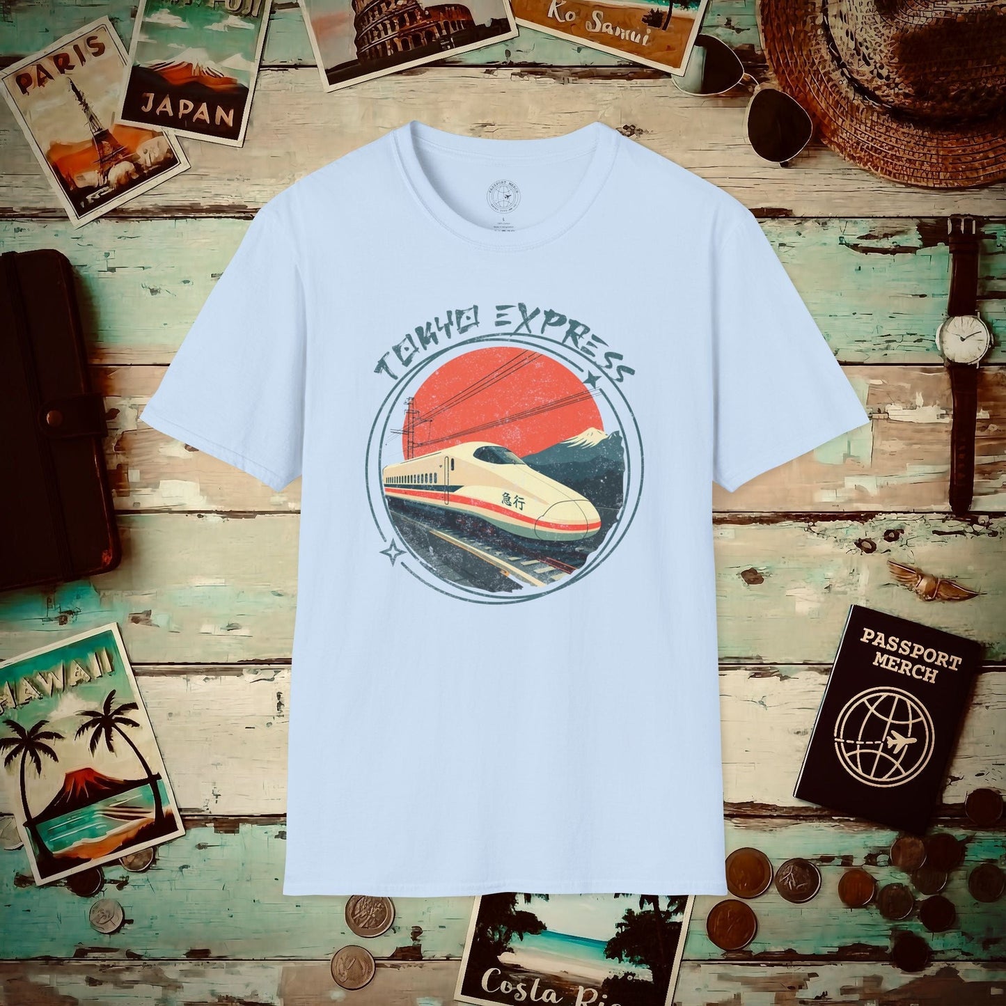 Tokyo Express, Japan T-Shirt Light Blue / S