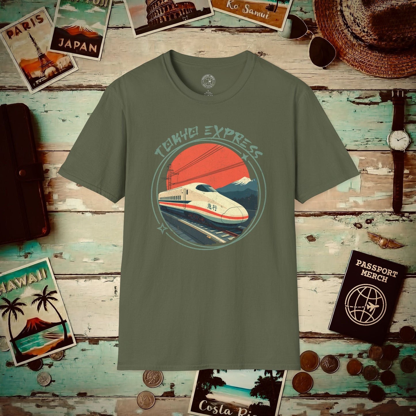Tokyo Express, Japan T-Shirt Military Green / S