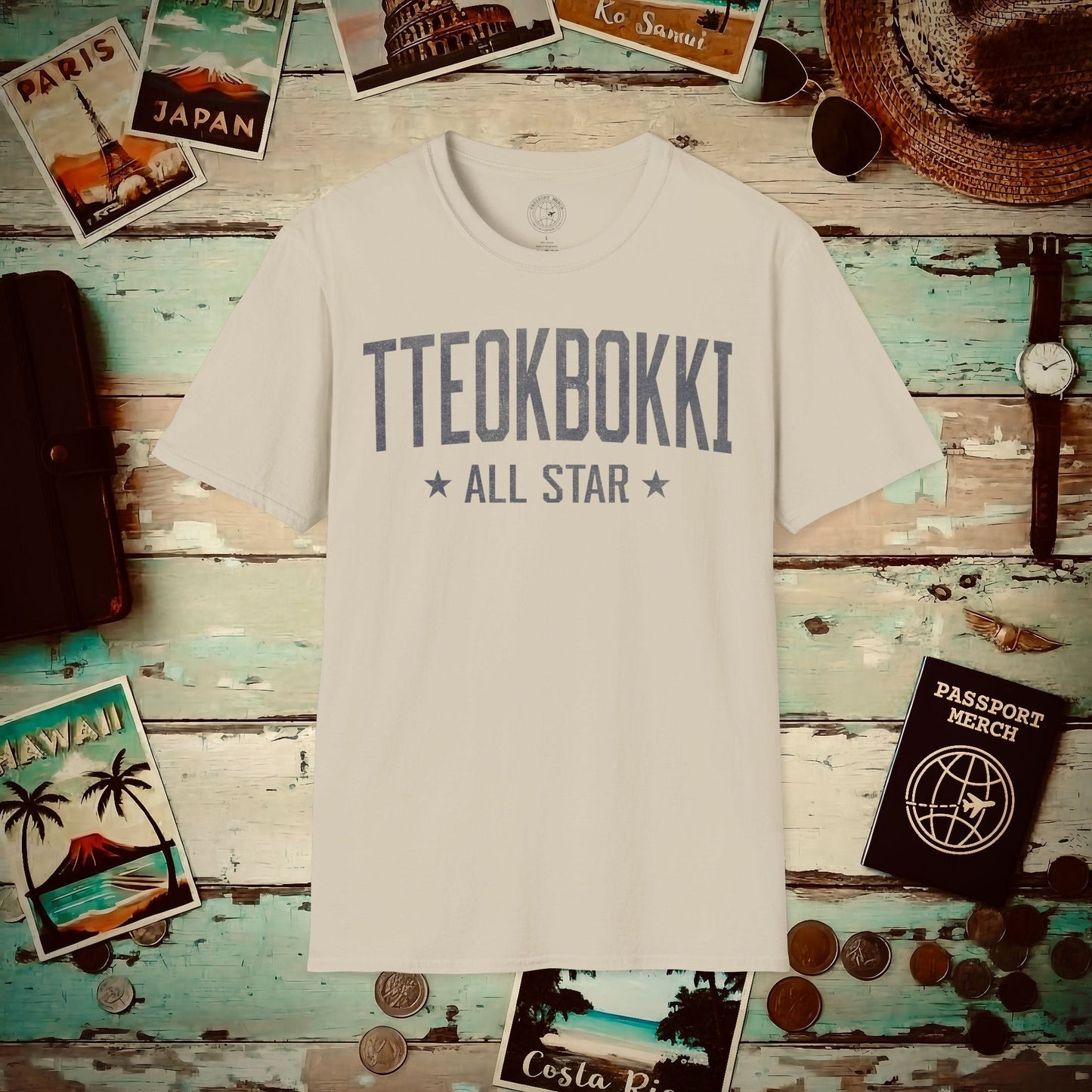 Tteokbokki All Star, Korea T-Shirt Sand / S