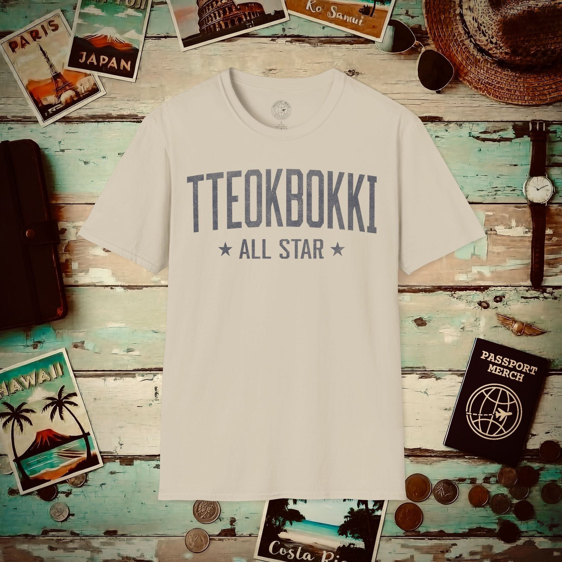 Tteokbokki All Star, Korea T-Shirt Sand / S