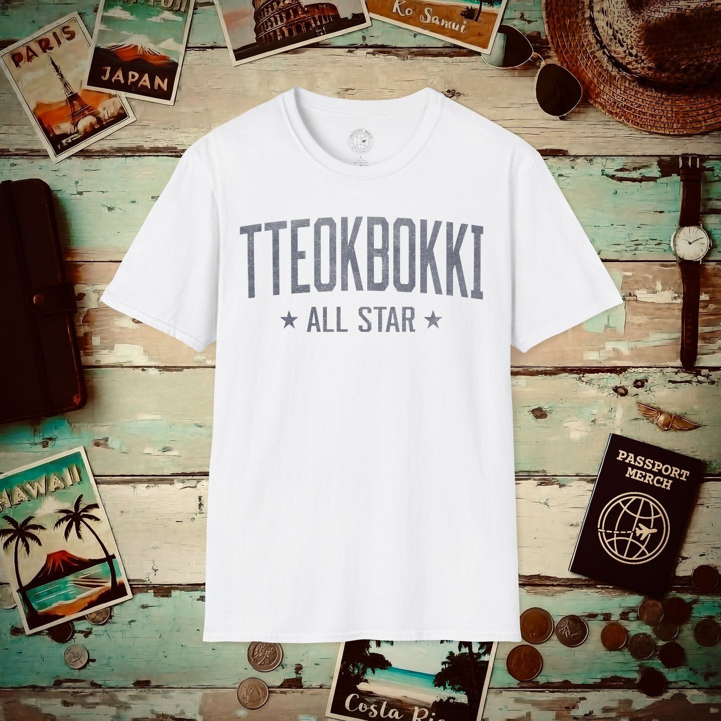 Tteokbokki All Star, Korea T-Shirt White / S