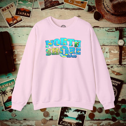 Underwater Dreams, North Shore Oahu, Hawaii Crewneck Light Pink / S