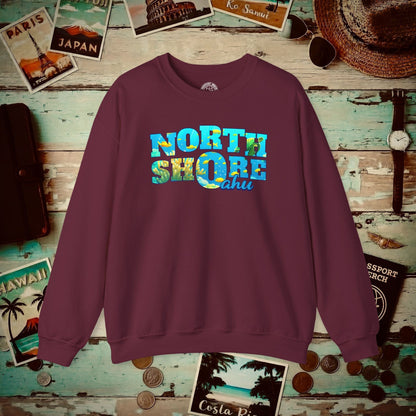 Underwater Dreams, North Shore Oahu, Hawaii Crewneck Maroon / S