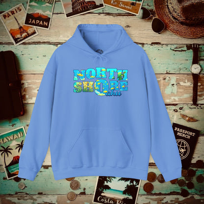 Underwater Dreams, North Shore Oahu, Hawaii Hoodie Carolina Blue / S