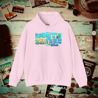 Underwater Dreams, North Shore Oahu, Hawaii Hoodie Light Pink / S