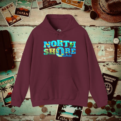 Underwater Dreams, North Shore Oahu, Hawaii Hoodie Maroon / S