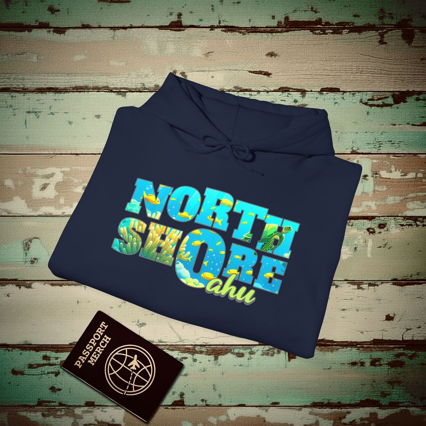 Underwater Dreams, North Shore Oahu, Hawaii Hoodie Navy / S