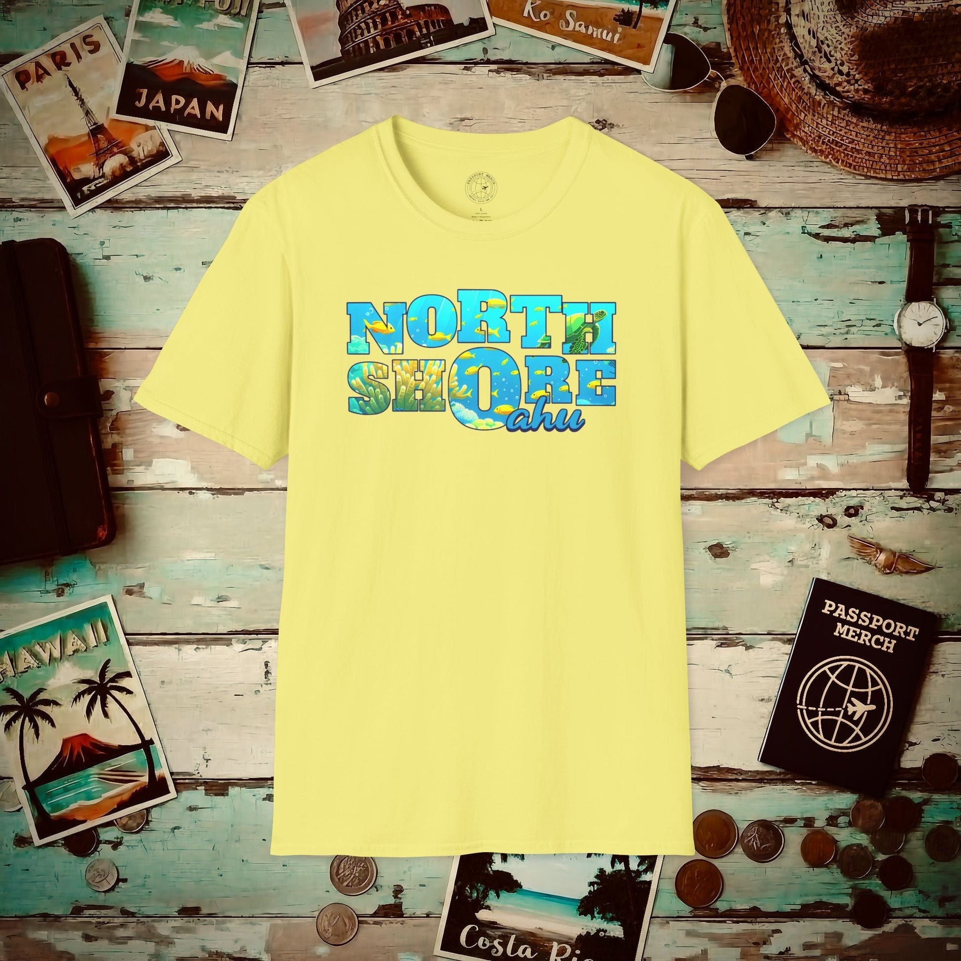 Underwater Dreams, North Shore Oahu, Hawaii T-Shirt Cornsilk / S