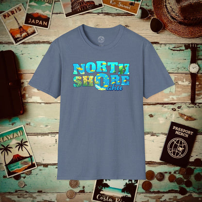 Underwater Dreams, North Shore Oahu, Hawaii T-Shirt Heather Indigo / S