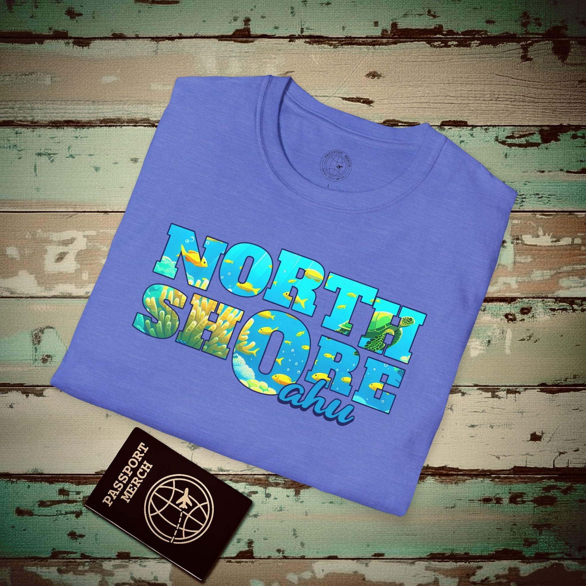 Underwater Dreams, North Shore Oahu, Hawaii T-Shirt Heather Royal / S