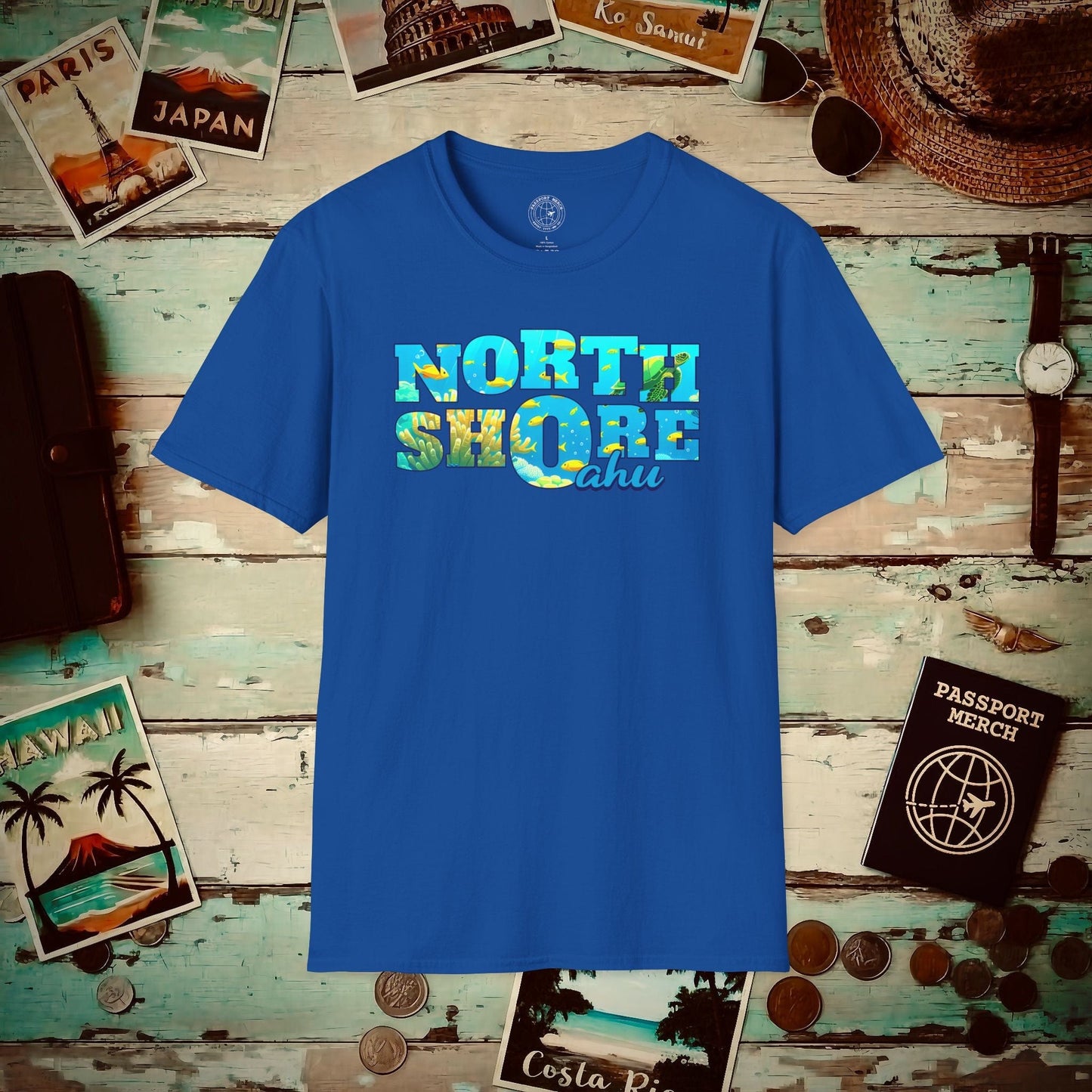 Underwater Dreams, North Shore Oahu, Hawaii T-Shirt Royal / S