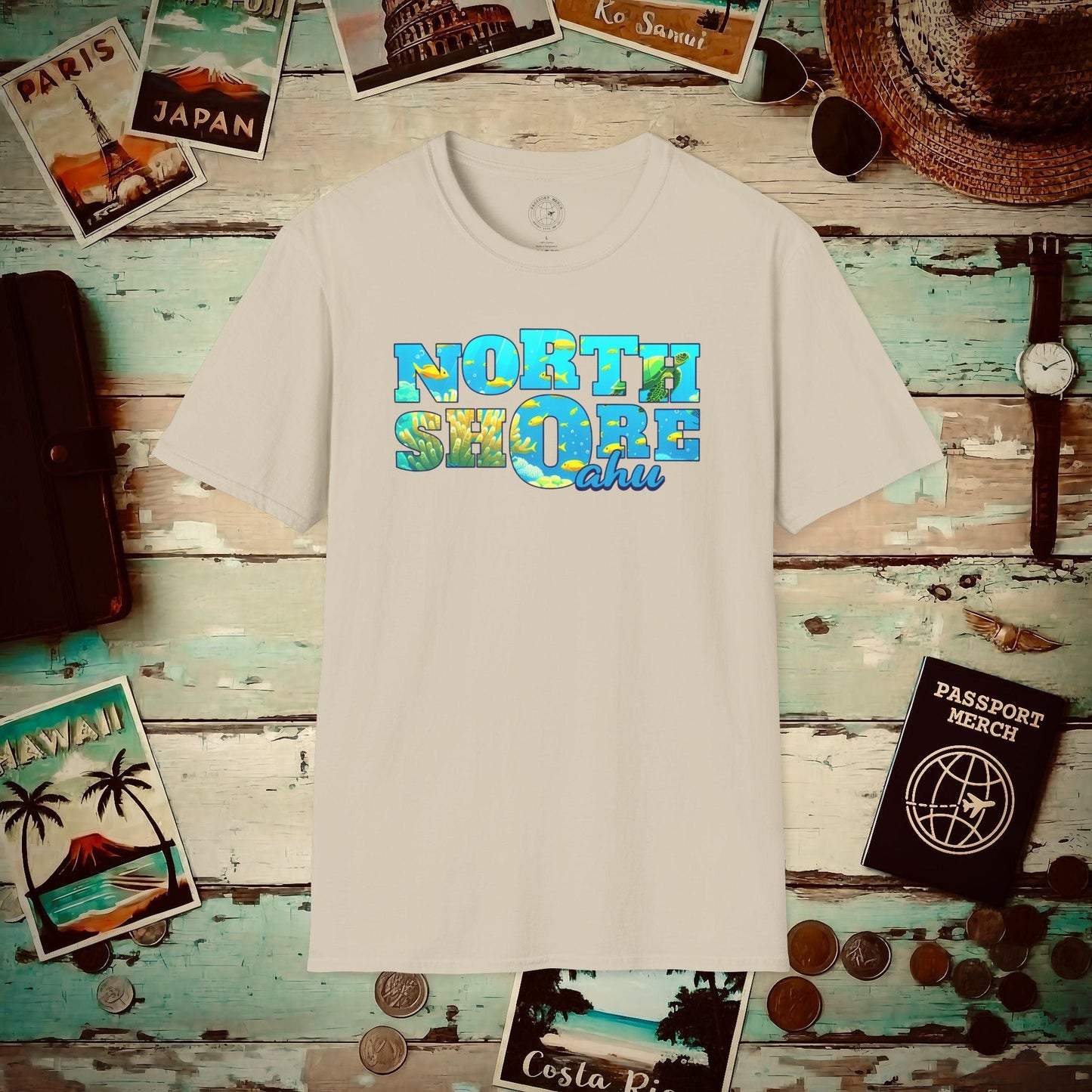 Underwater Dreams, North Shore Oahu, Hawaii T-Shirt Sand / S