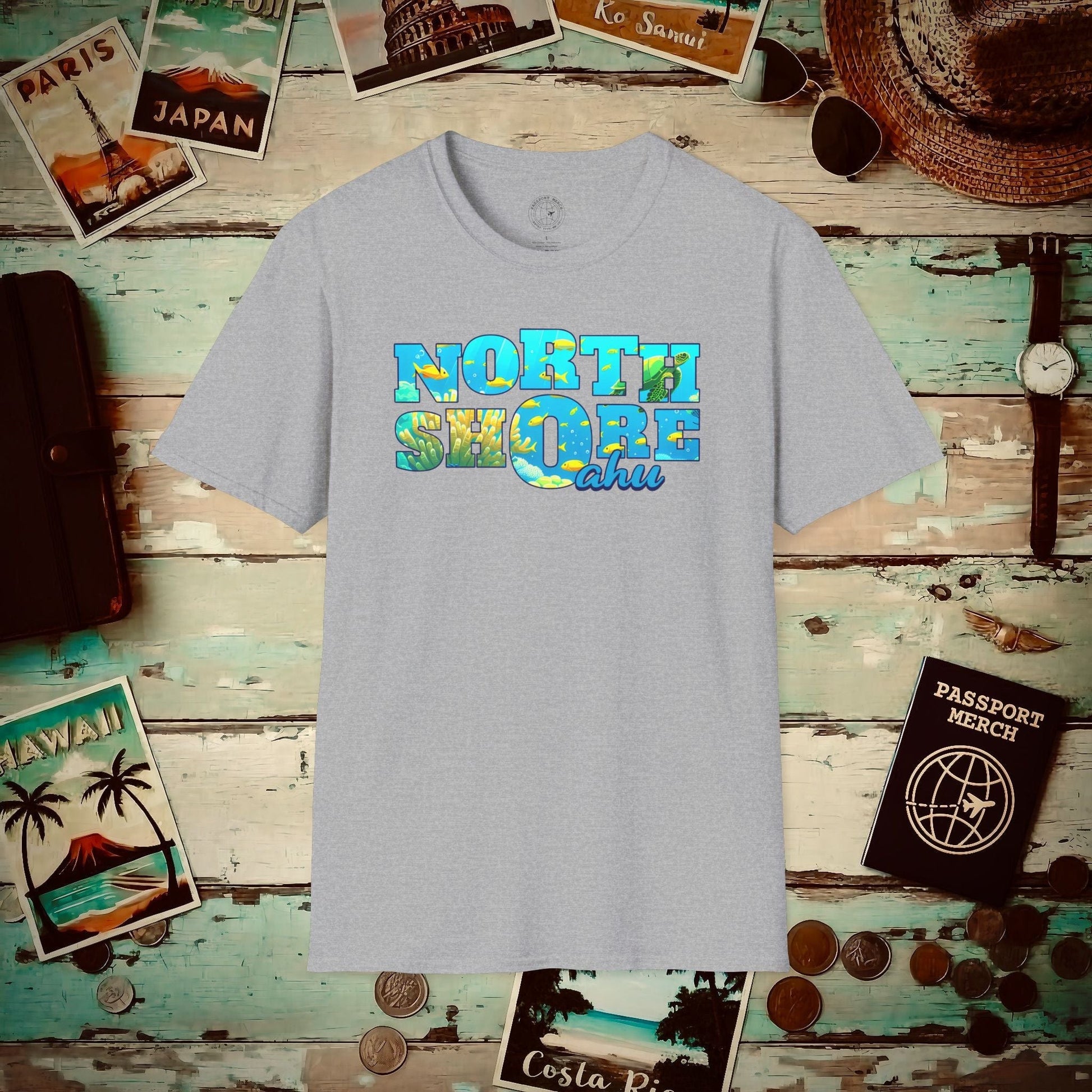 Underwater Dreams, North Shore Oahu, Hawaii T-Shirt Sport Grey / S