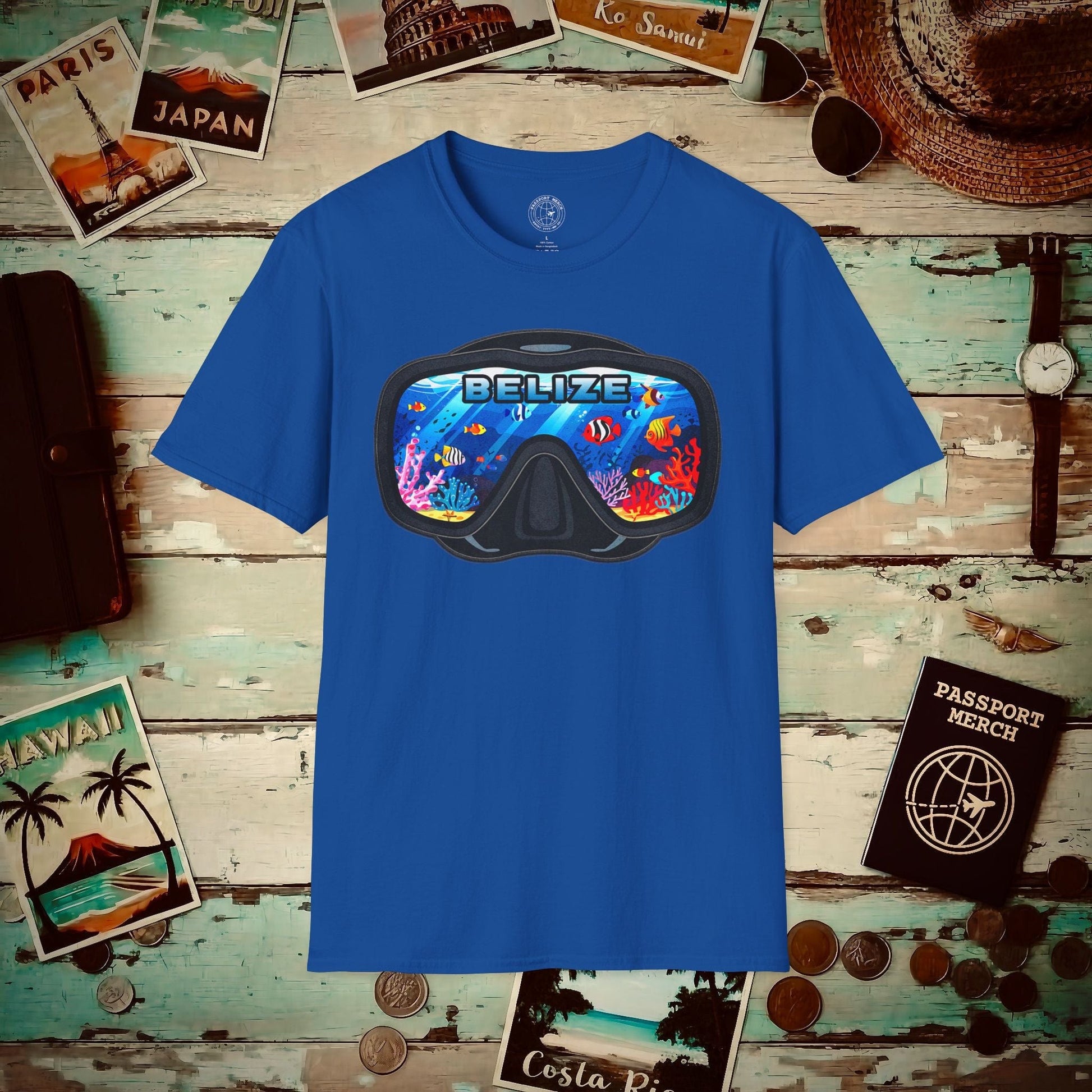 Underwater Reflections of Belize T-Shirt Royal / S