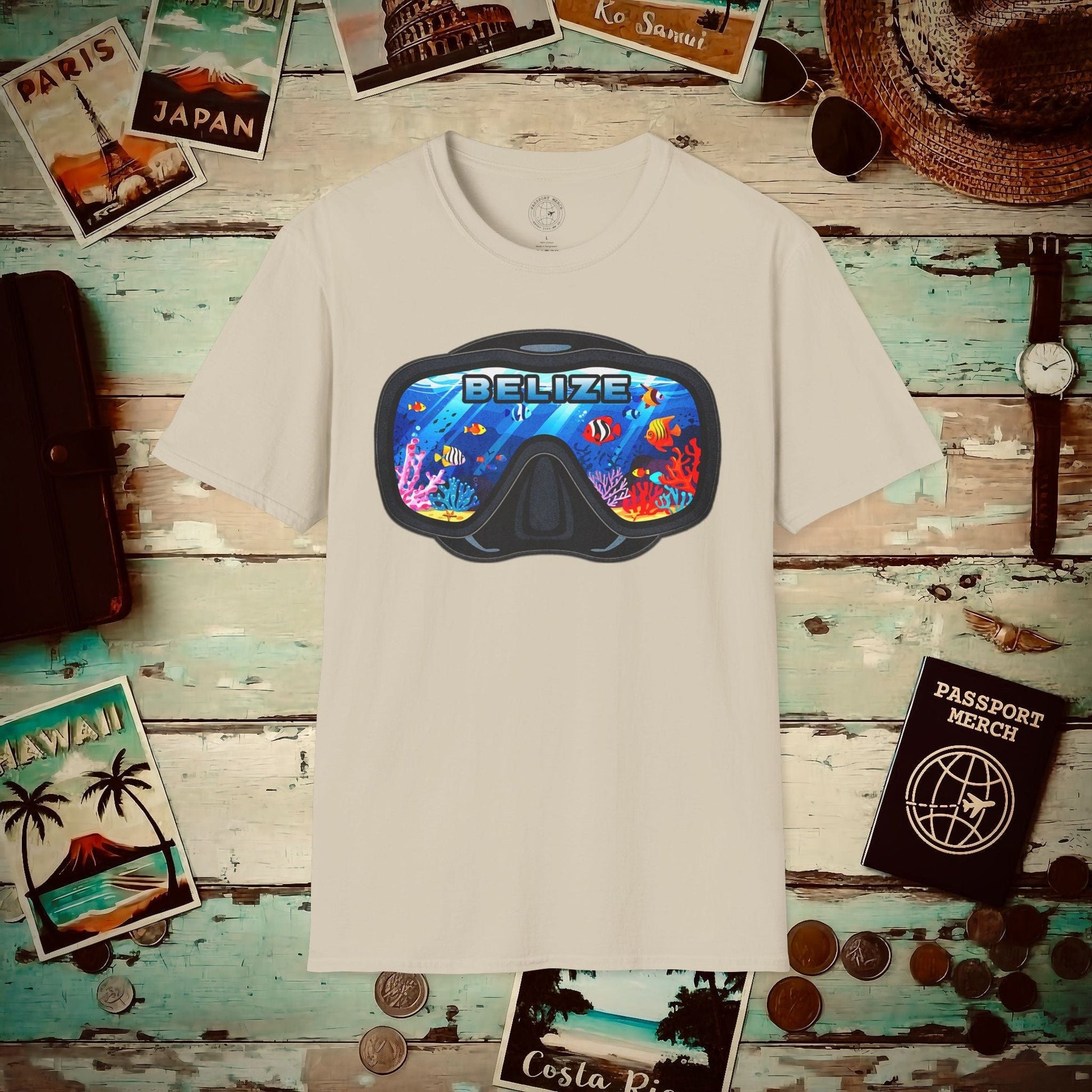Underwater Reflections of Belize T-Shirt Sand / S