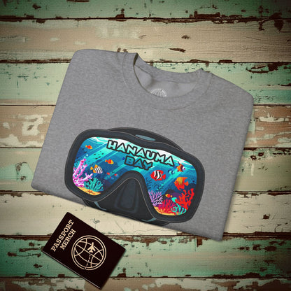 Underwater Reflections of Hanauma Bay Hawaii Crewneck S / Graphite Heather