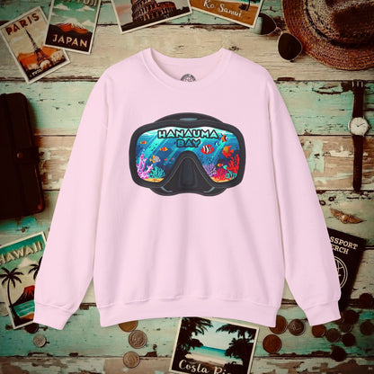 Underwater Reflections of Hanauma Bay Hawaii Crewneck S / Light Pink