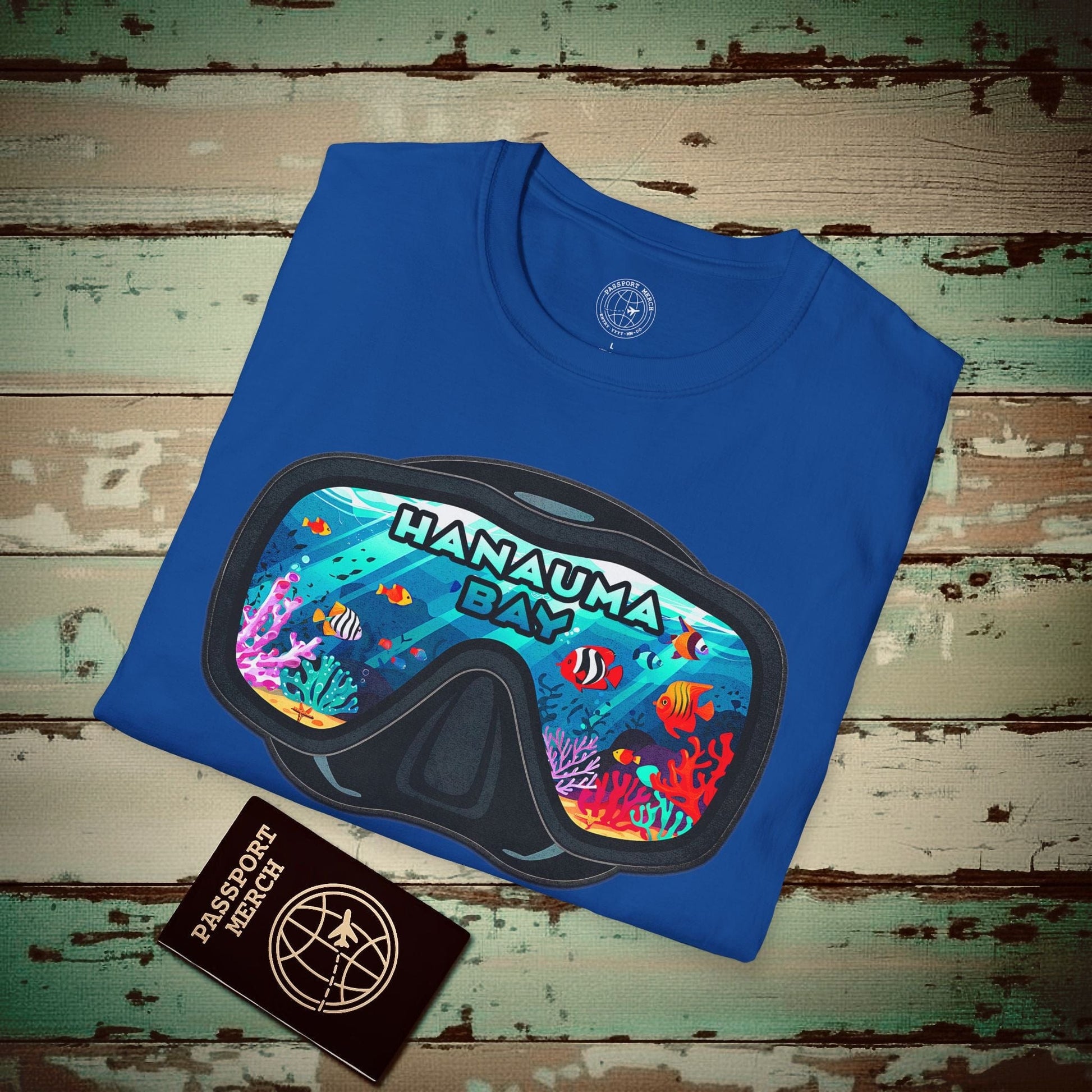 Underwater Reflections of Hanauma Bay Hawaii T-Shirt Royal / S