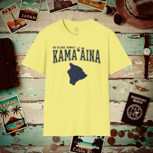 University (Kamaaina Edition), Big Island, Hawaii T-Shirt Cornsilk / S
