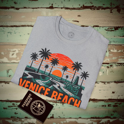 Venice Beach, California - 80's Vintage T-Shirt Sport Grey / S