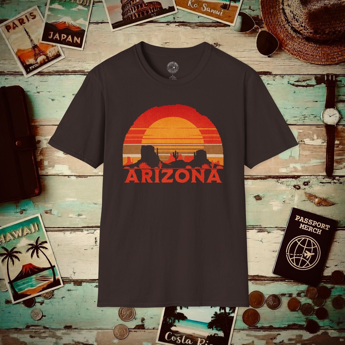 Vintage Arizona Sunset T-Shirt Dark Chocolate / S