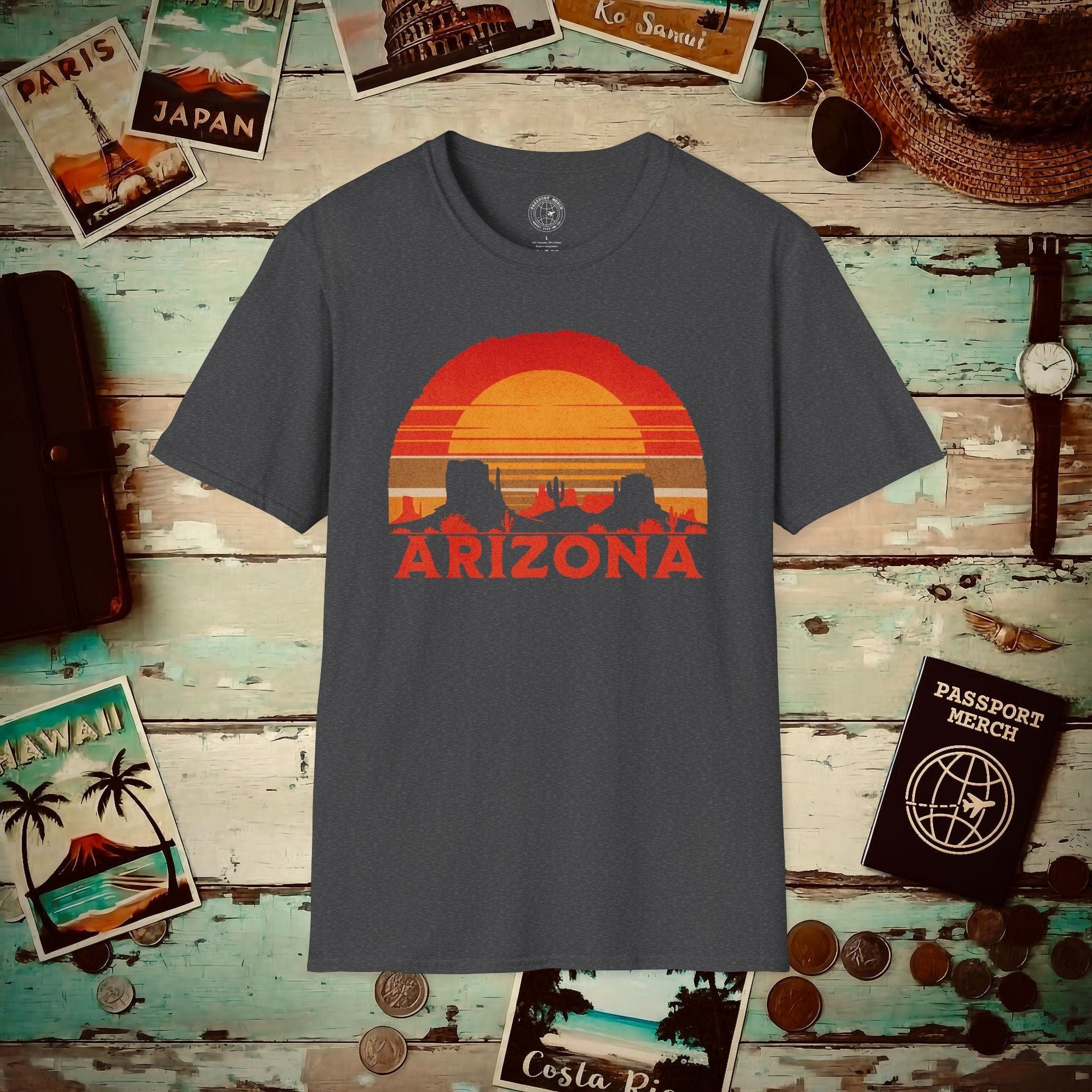 Vintage Arizona Sunset T-Shirt Dark Heather / S