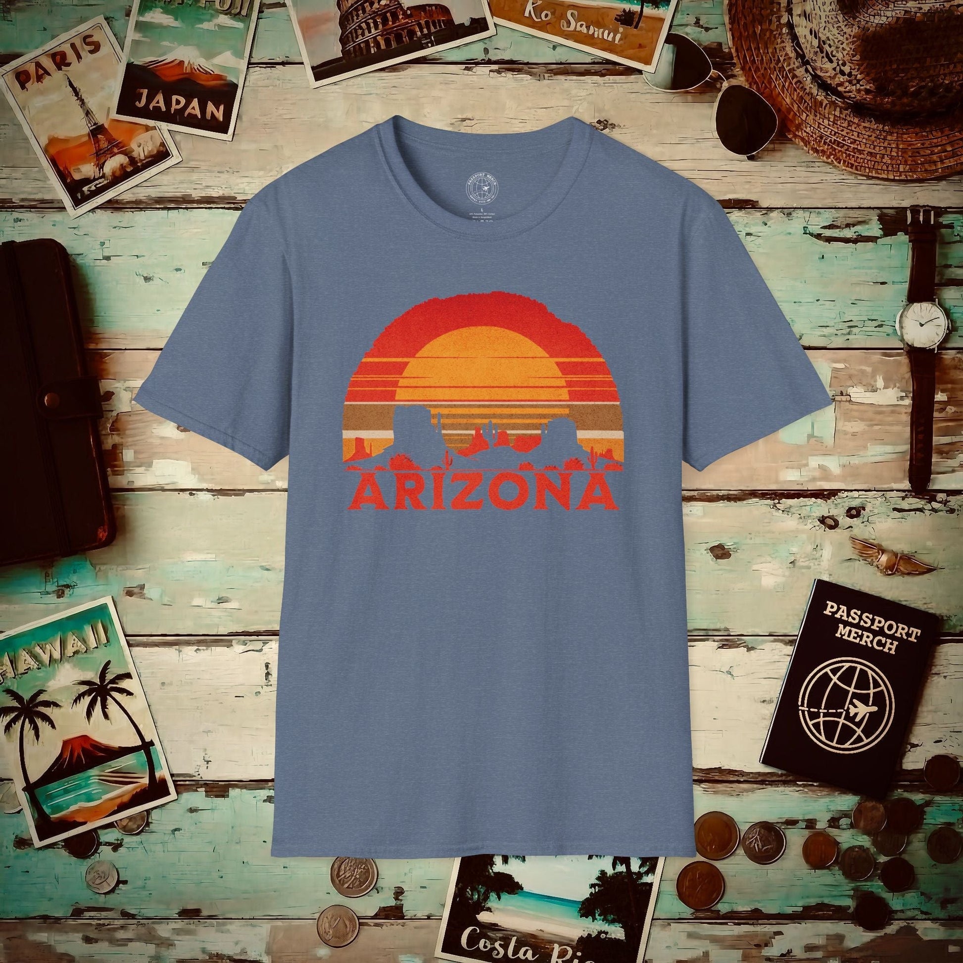 Vintage Arizona Sunset T-Shirt Heather Indigo / S