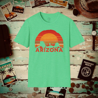 Vintage Arizona Sunset T-Shirt Heather Irish Green / S