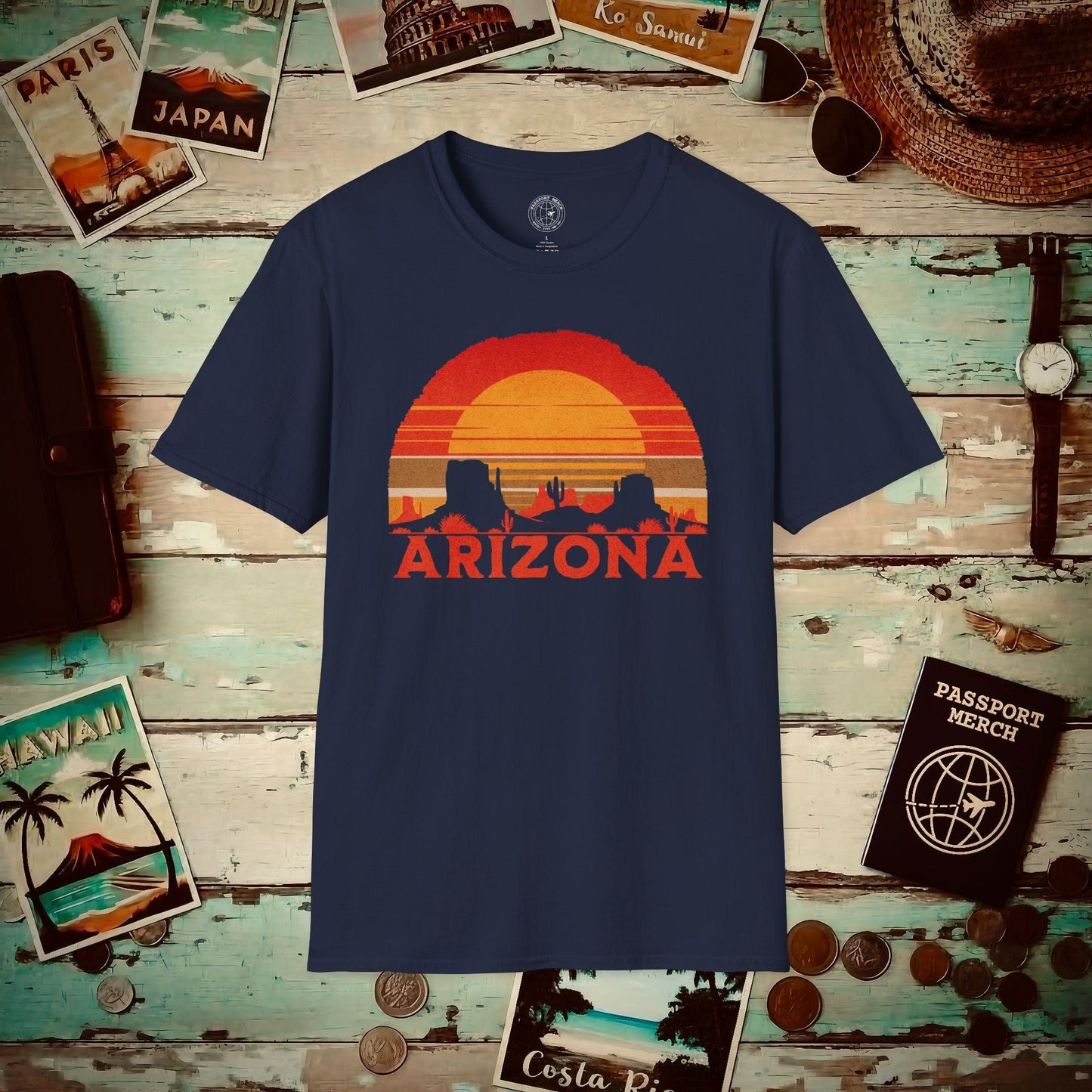 Vintage Arizona Sunset T-Shirt Navy / S