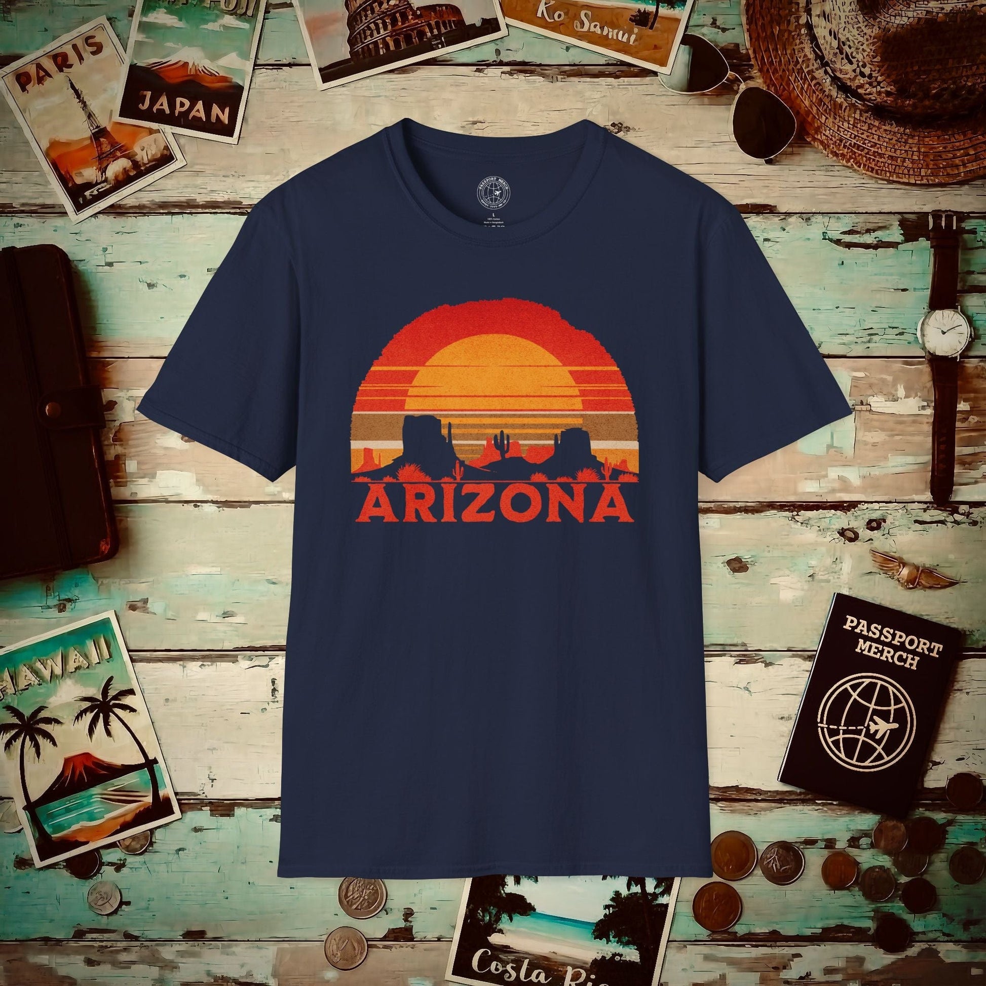 Vintage Arizona Sunset T-Shirt Navy / S